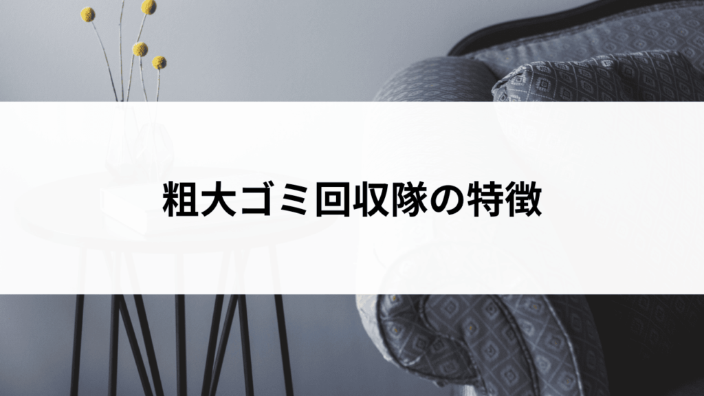 粗大ゴミ回収隊